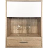 Meyvaser, Conjunto de muebles de salón 220 cm Color cambrian y blanco, muebles de salón.