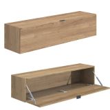 Mueble de salón y TV Conjunto muebles de salón apilable, madera y blanco, 301 cm de ancho