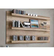 Mueble de Comedor, Mueble Salón, Acabado en Color Cañón, Medidas: 276 cm (Ancho) x 201,6 cm (Alto) x 41,8 cm (Fondo)