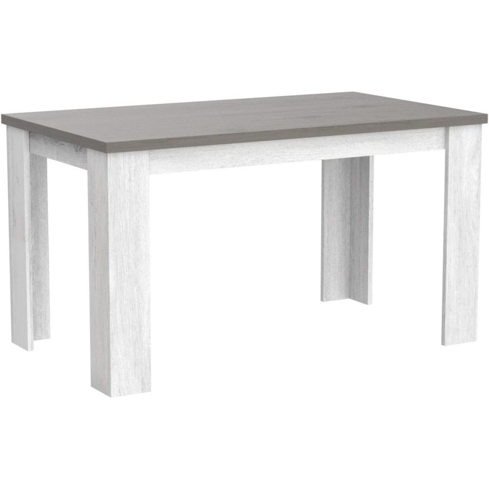 Mesa de Comedor, Mesa de Salón Fija, Color Andersen Pino Gris