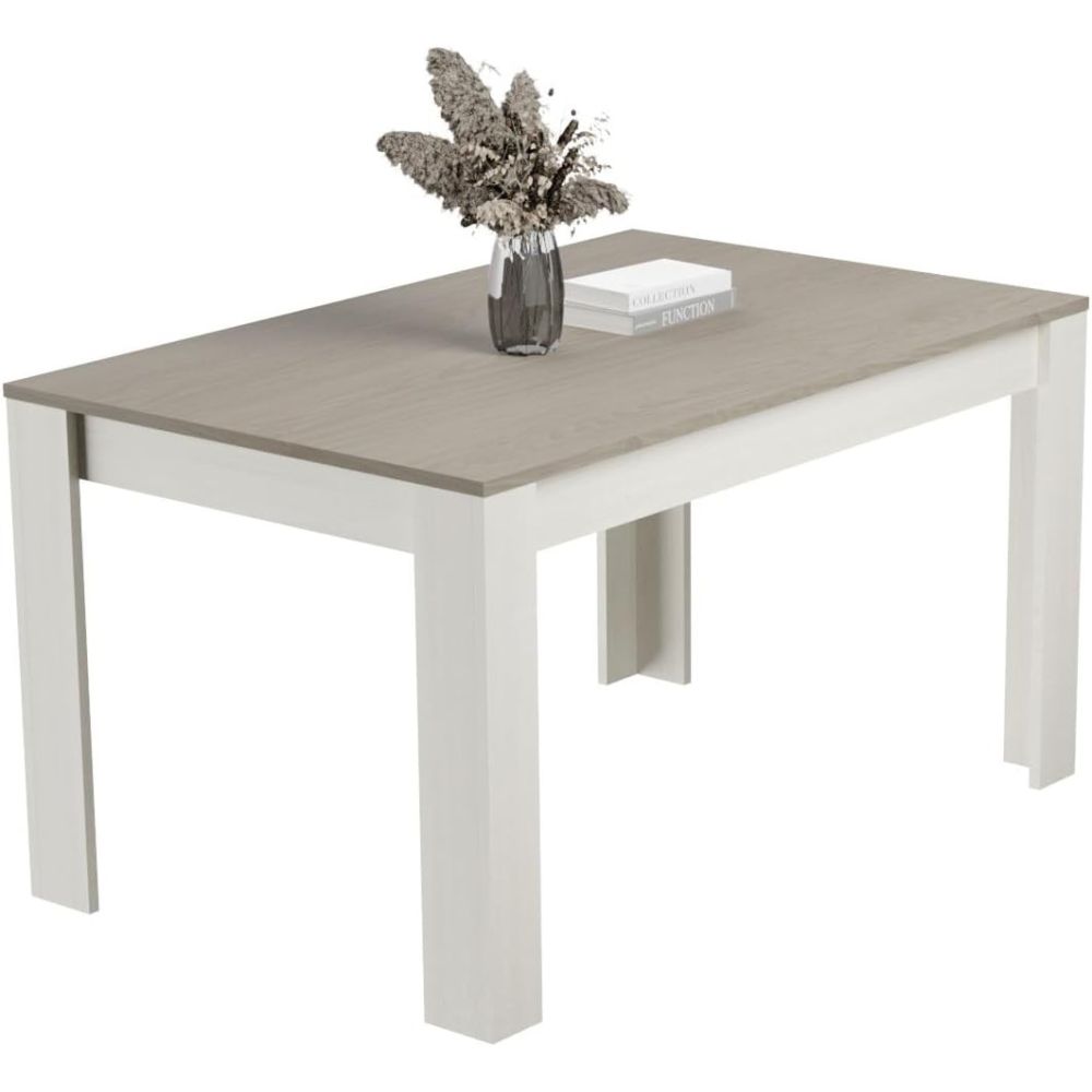 Mesa de Comedor, Mesa de Salón Fija, Color Andersen Pino Gris