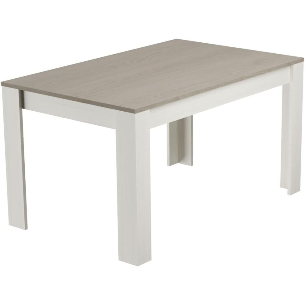 Mesa de Comedor, Mesa de Salón Fija, Color Andersen Pino Gris