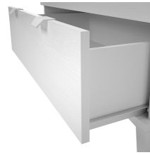 Cómoda con 4 Cajones, para Dormitorio, Acabado en Color Blanco, Medidas: 80 cm (Ancho) x 98 cm (Alto) x 48 cm (Fondo)